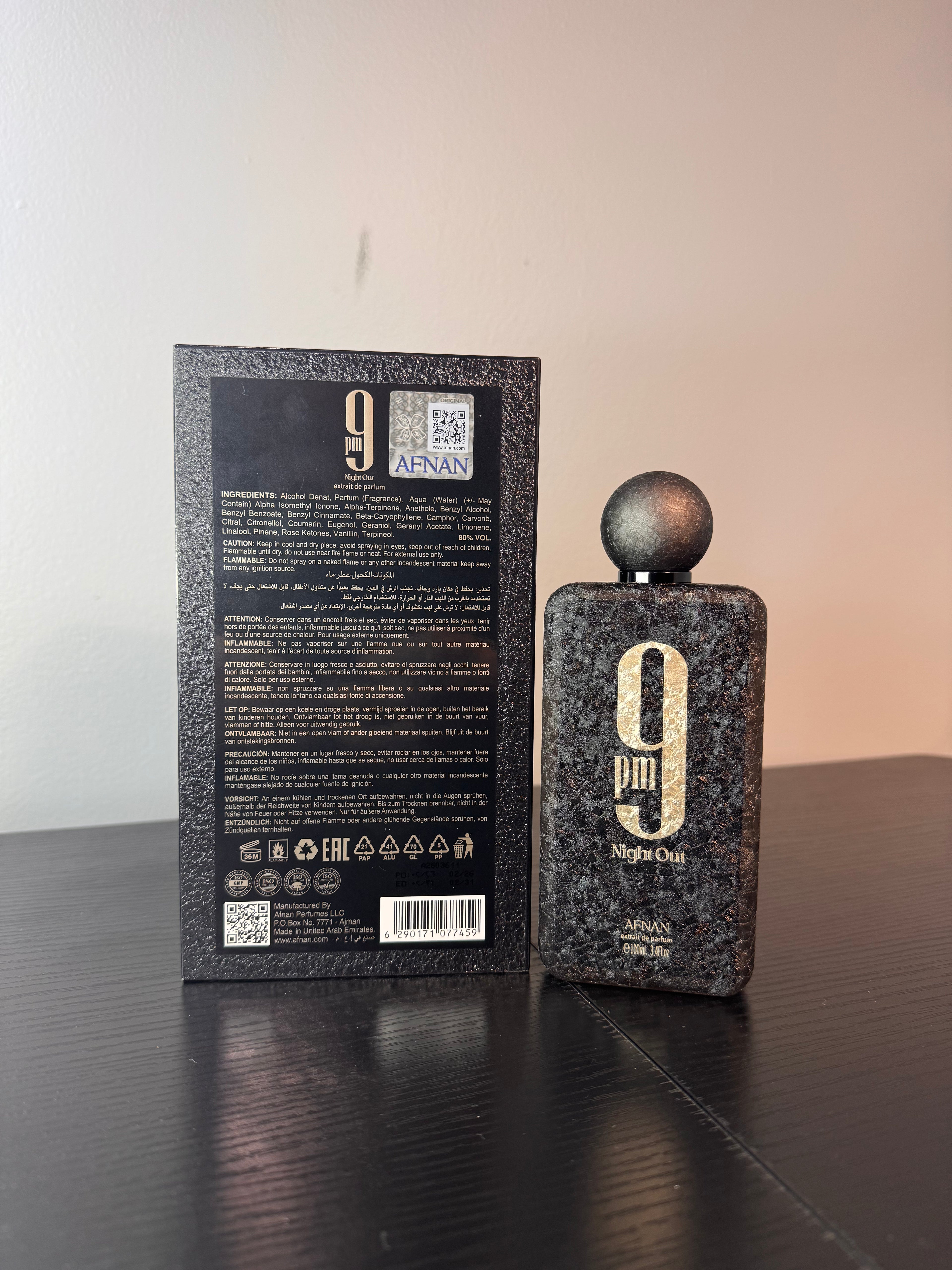 Afnan 9 PM Night Out - 100ml